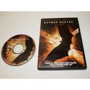 Batman Begins (DVD, 2005, Widescreen Edition) Dark Knight, Christian Bale
